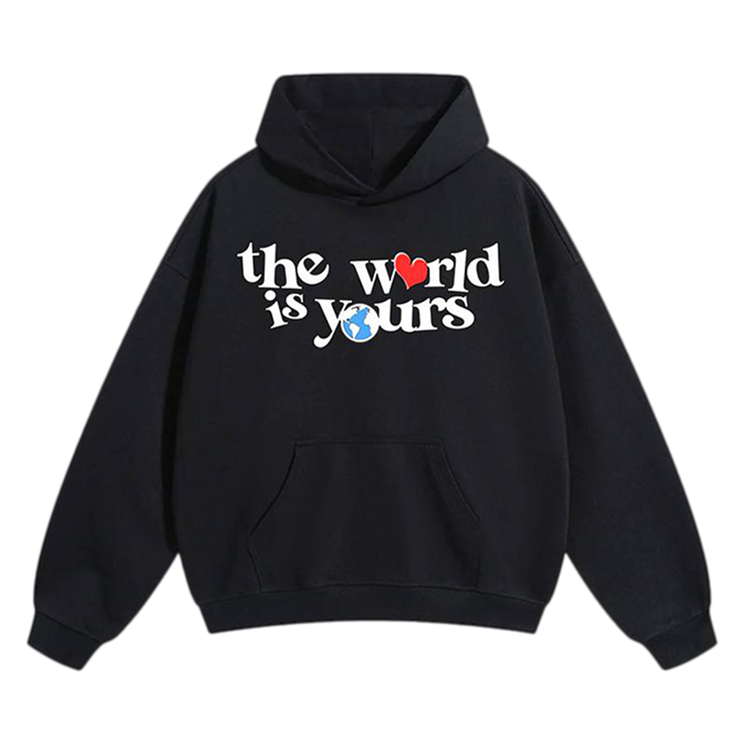 WORLD IS YOURS BLACK HOODIE