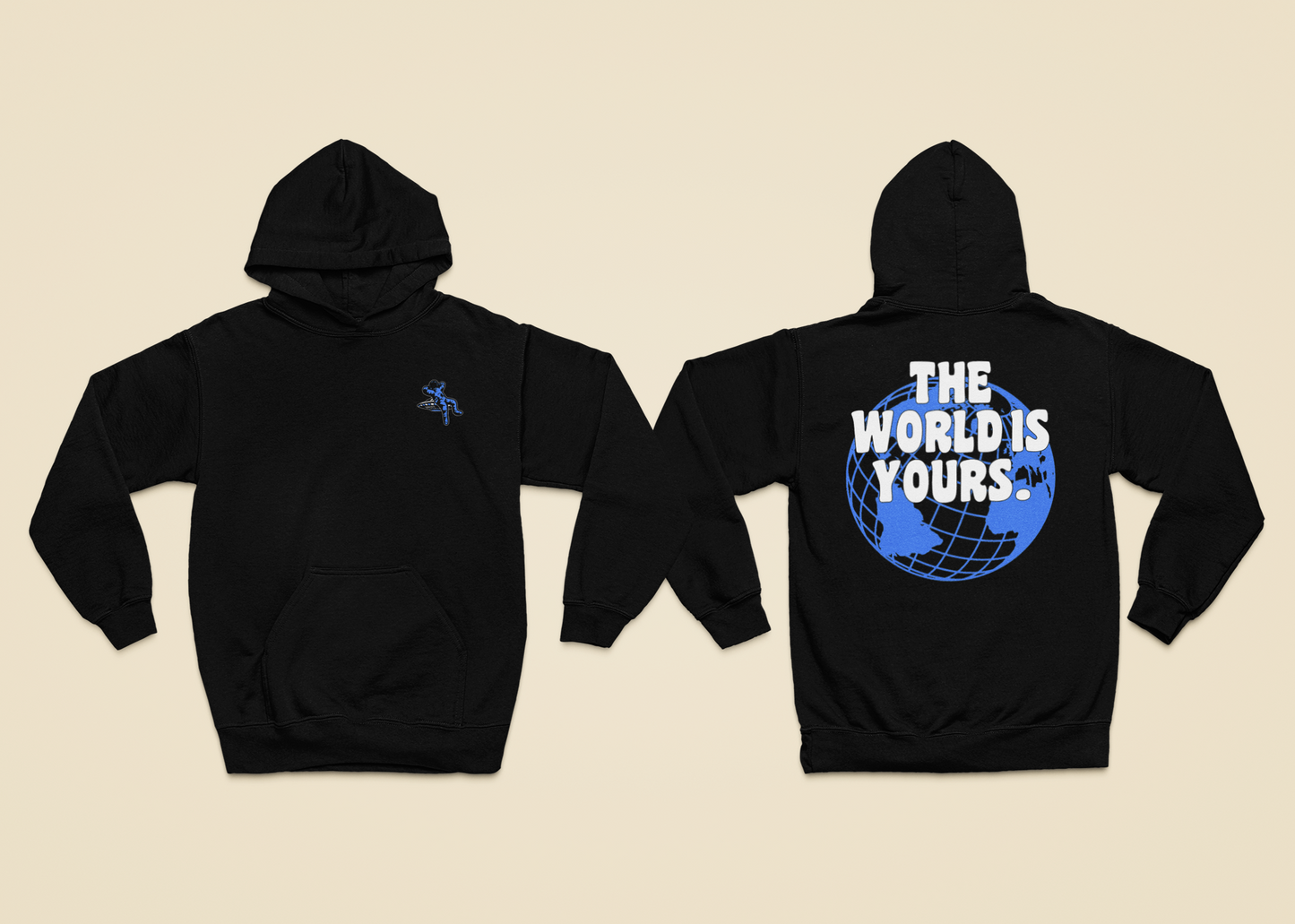 The World Is Yours Black Hoodie