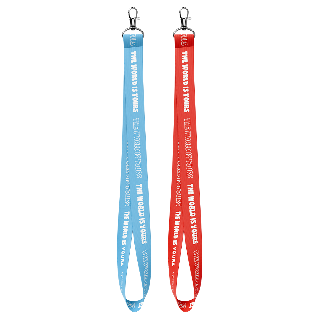 THE WORLD IS YOURS LANYARDS